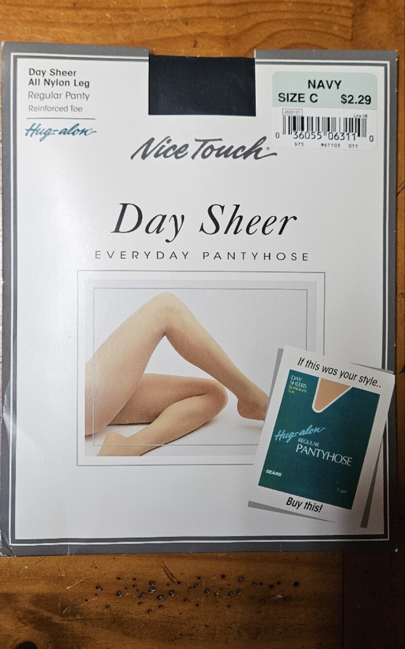 Day Sheer Pantyhose - Navy - Size C